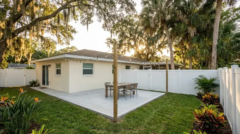 Concrete patio in Port Orange NC