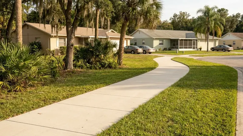 Concrete sidewalk in Port Orange NC