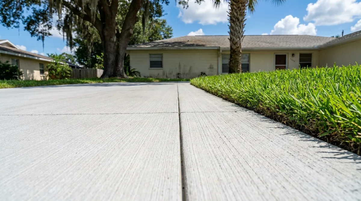 Concrete driveway near DeBary