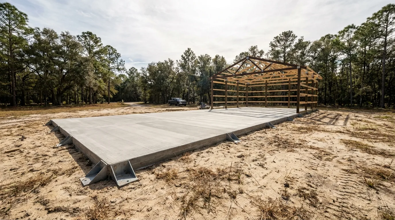 Pole Barn & Barndominium Slabs in Port Orange, FL