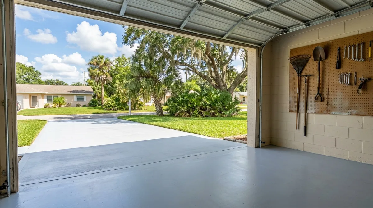 Garage floor slab installation in Port Orange, FL