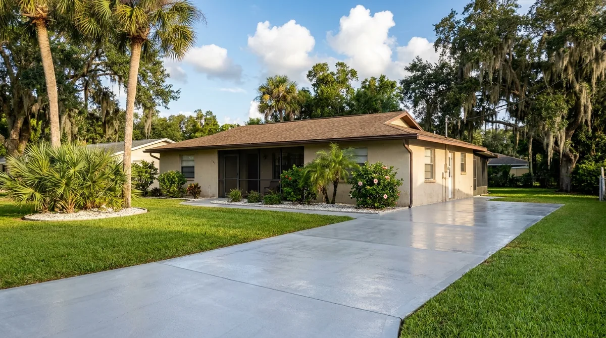 Finished concrete project in Port Orange