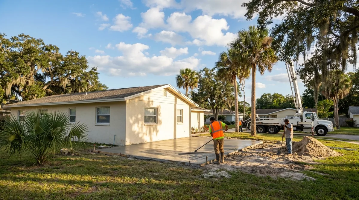 Concrete work near DeBary, FL